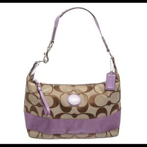 Coach Monogram Canvas Hobo Bag/Wallet